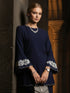 BAJU KURUNG KEDAH ARWEN (NAVY BLUE)